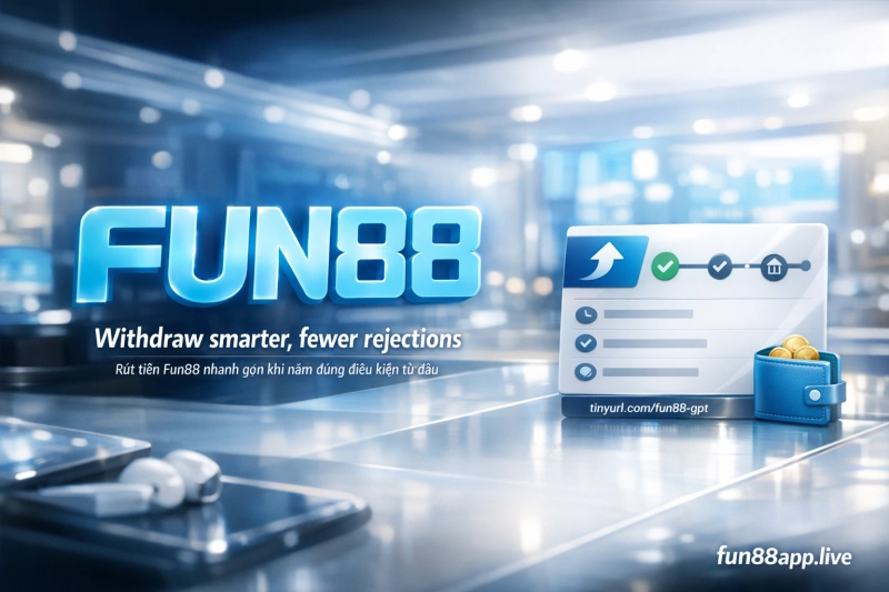 rút tiền Fun88 qua ngân hàng và USDT-TRC20 điều kiện và quy trình