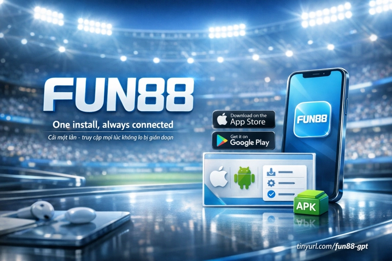 cài đặt ứng dụng Fun88 iOS Android đăng nhập không gián đoạn