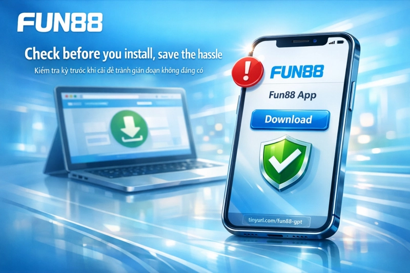 lưu ý kỹ thuật cài ứng dụng Fun88 dung lượng mạng quyền truy cập